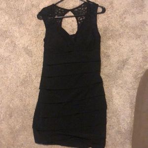 Black cocktail dress